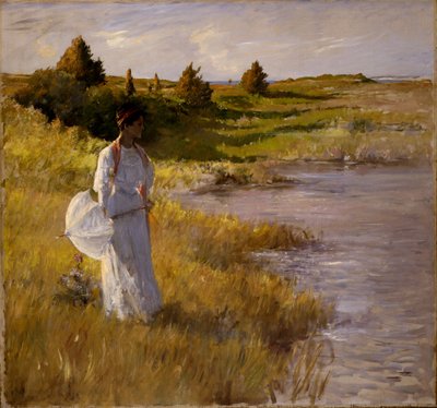 An Afternoon Stroll, c.1890-95 by William Merritt Chase